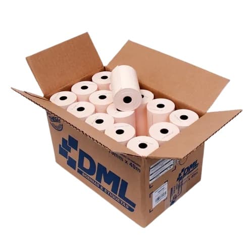 Bobina Térmica 79mm X 30 Metros Cor Salmão 1 Unidade