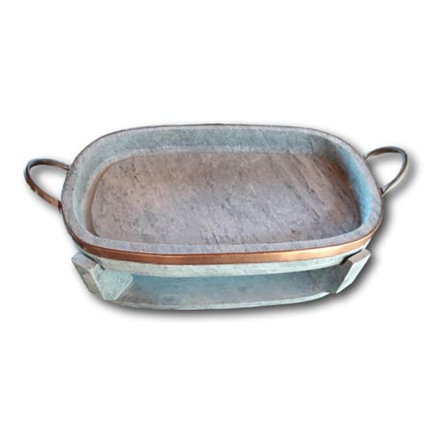 Assadeira 40cm Com Suporte De Pedra A Álcool