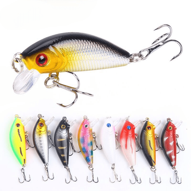 Novas Iscas De Pesca Minnow 5cm/4.2g Artificial Topwater Hard Bait Japão Crankbait Pike Wobblers Jig Fishing Tackle