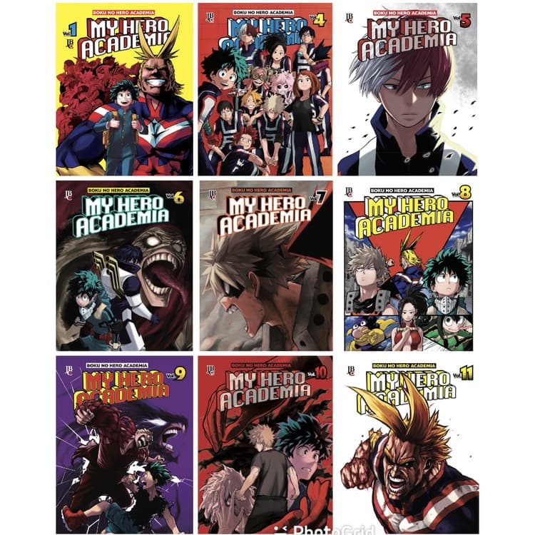 Mangá My Hero Academia vol.1 ao vol.32