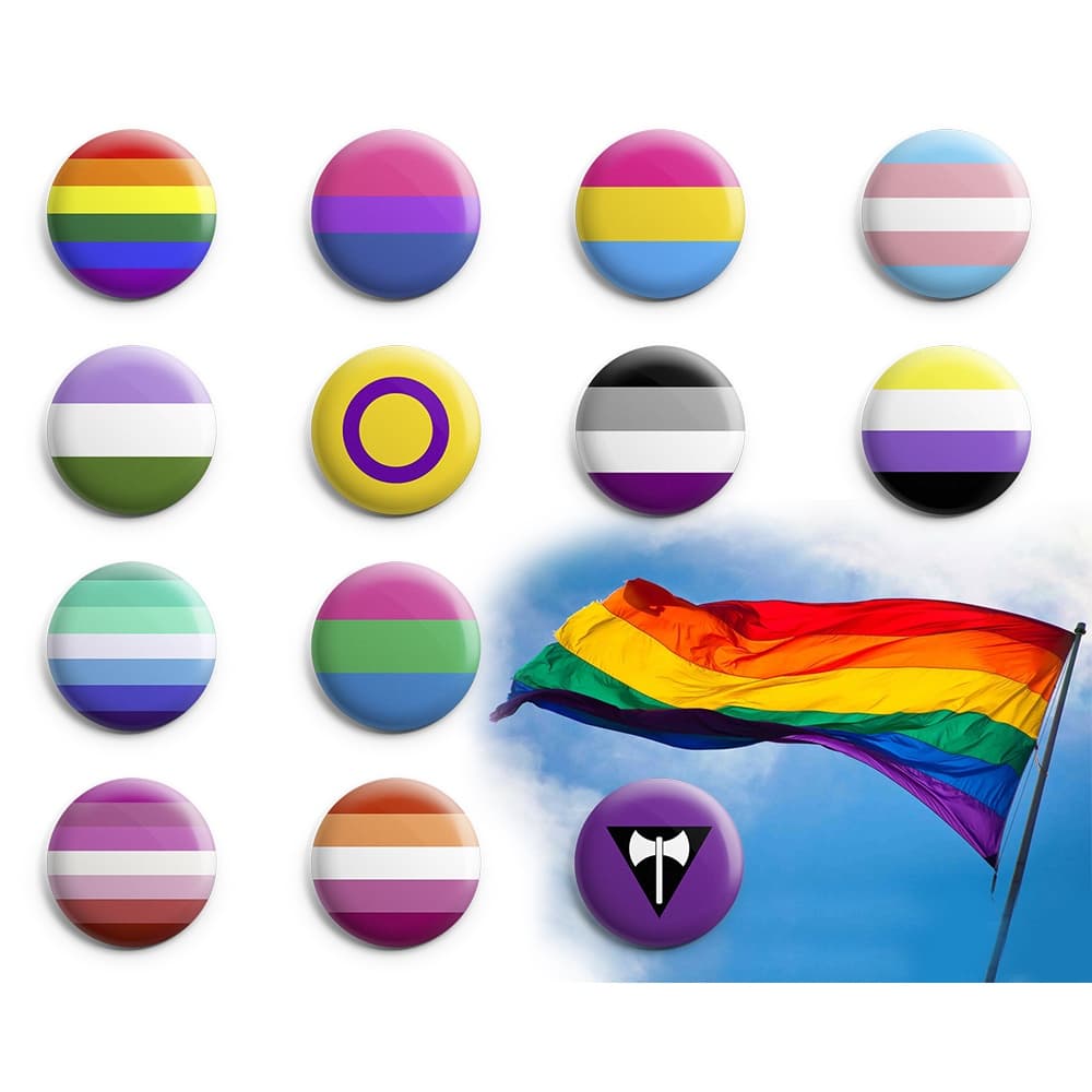 Botton LGBTQIA+ LGBT - Botum / Botom / Broche (3,5cm & 4,5cm)
