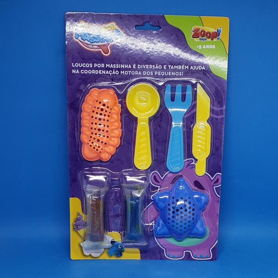 Massinha Recorte e Cole - Loucos por Massinha - 7 peças - Pura Diversão.