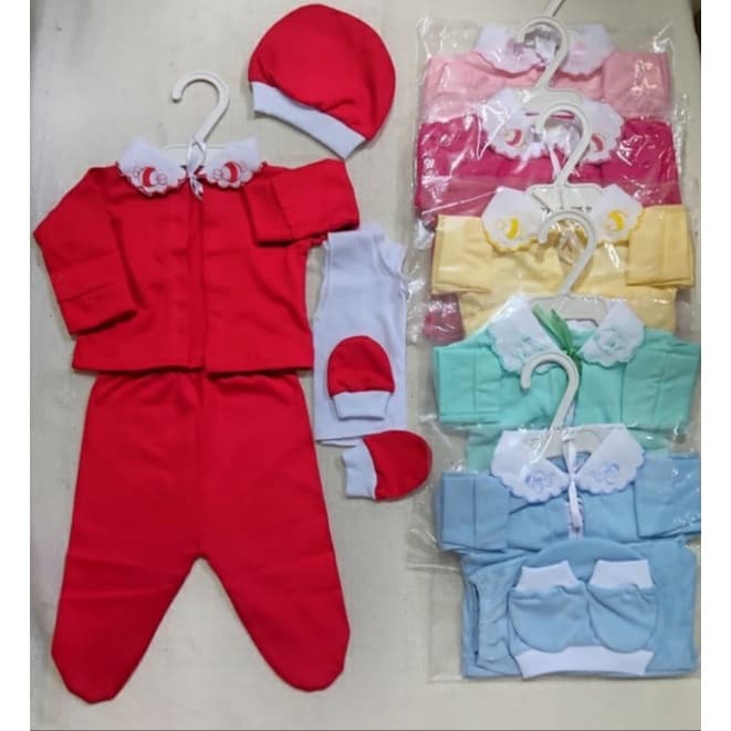 Pagão Bordado na Gola RN(0 a 3meses) Menina Menino Reborn Atacado