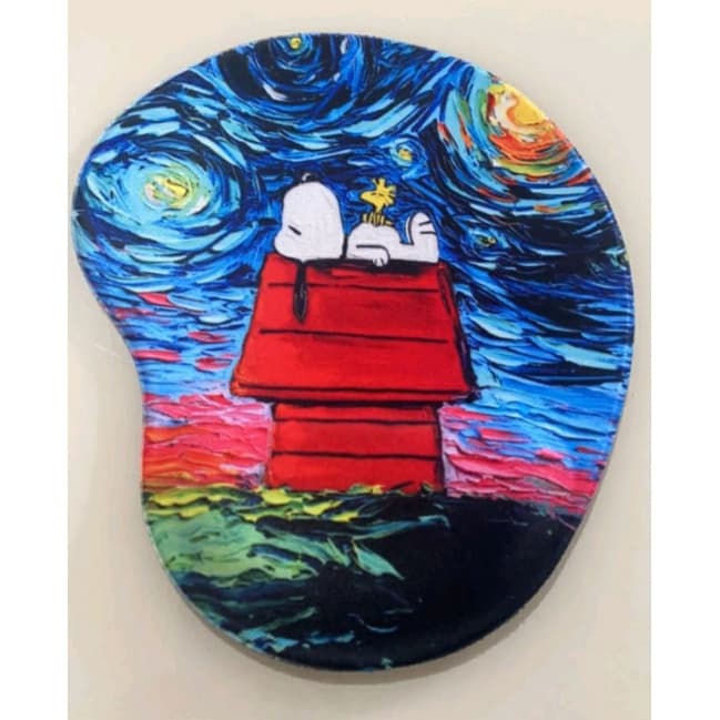 Mousepad snoopy - com apoio ergonomico