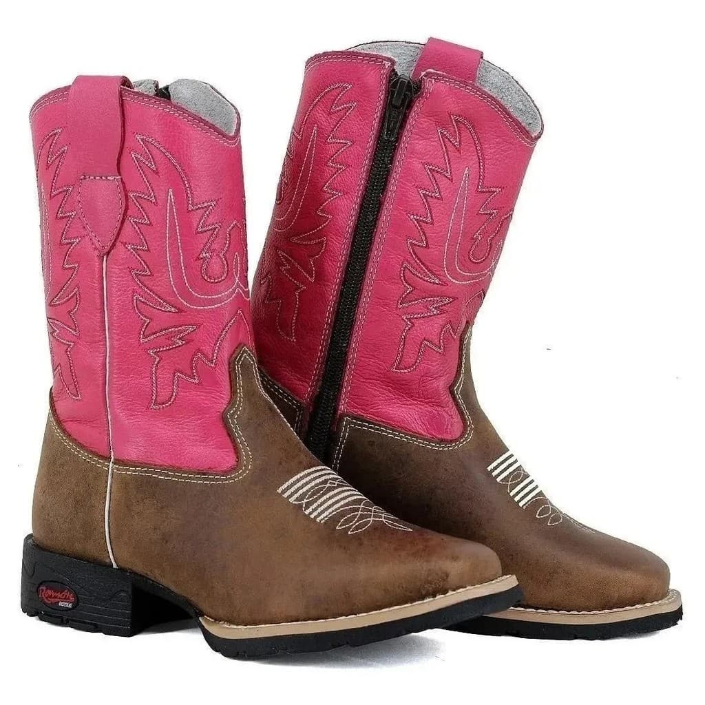 Bota Texana Feminina Infantil Menina Country Cowgirl