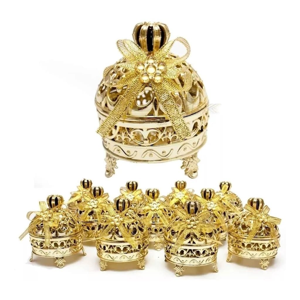 Kit Lembrancinha Realeza C/12 Mini Porta Joia Decora Festa