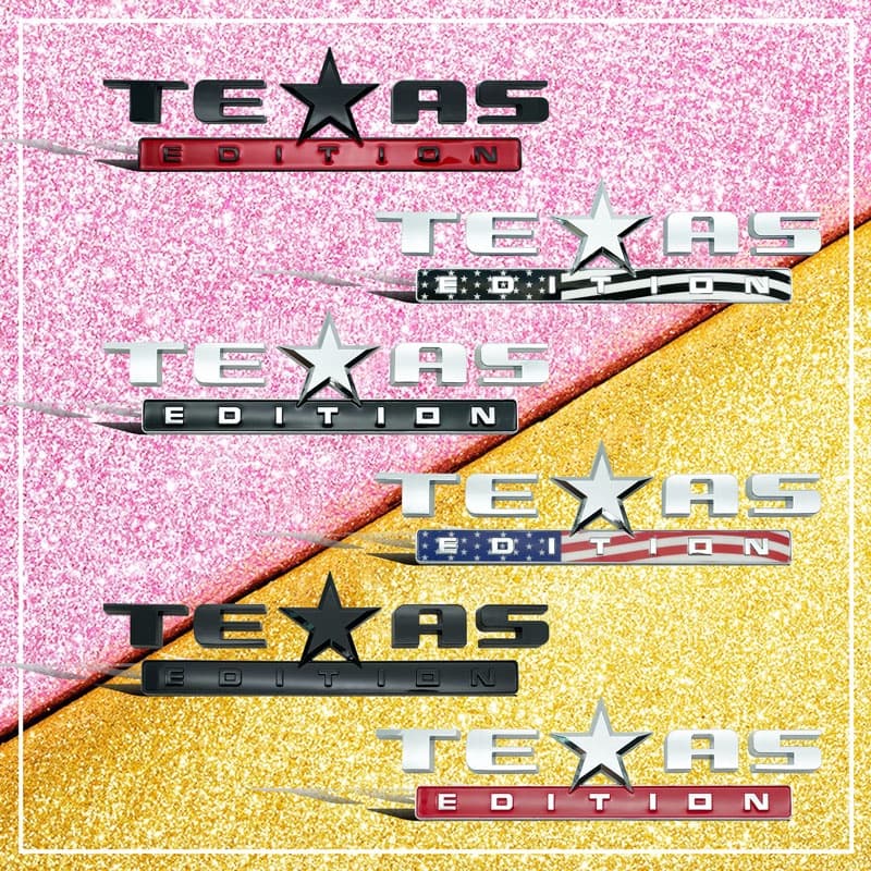 ABS 3D TEXAS EDITION Logotipo Lateral Fender Tronco Traseiro Emblema Etiqueta Para JEEP Renegado Grand Cherokee Wrangler