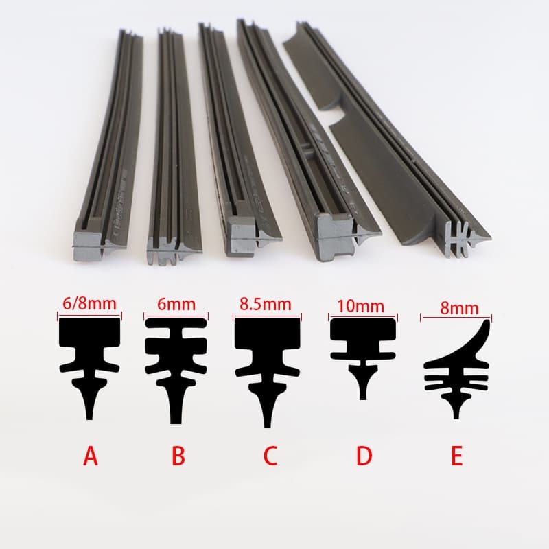 Refil De Borracha De Lâmina De Limpador De Pára-Brisas Para Carros 14 " A 28 " 1PCS