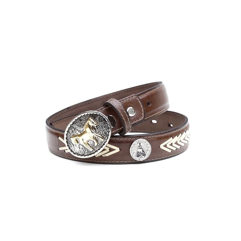 Cinto infantil  country bordados com fivelas e metais feito em couro legítimo ideal para seu filho que adora um estilo country
