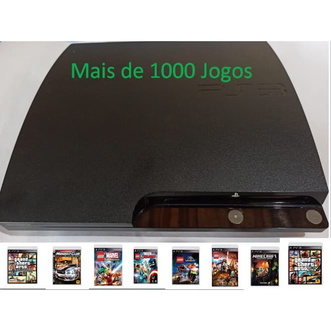 Playstation 3 Ps3  Slim com 1500 Games