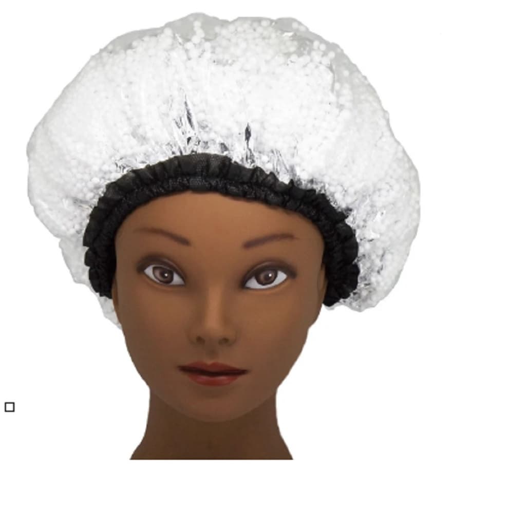 Touca Hidratação Capilar Térmica Bolinha Com Metalização Tratamento e Manutenção + Lixinha