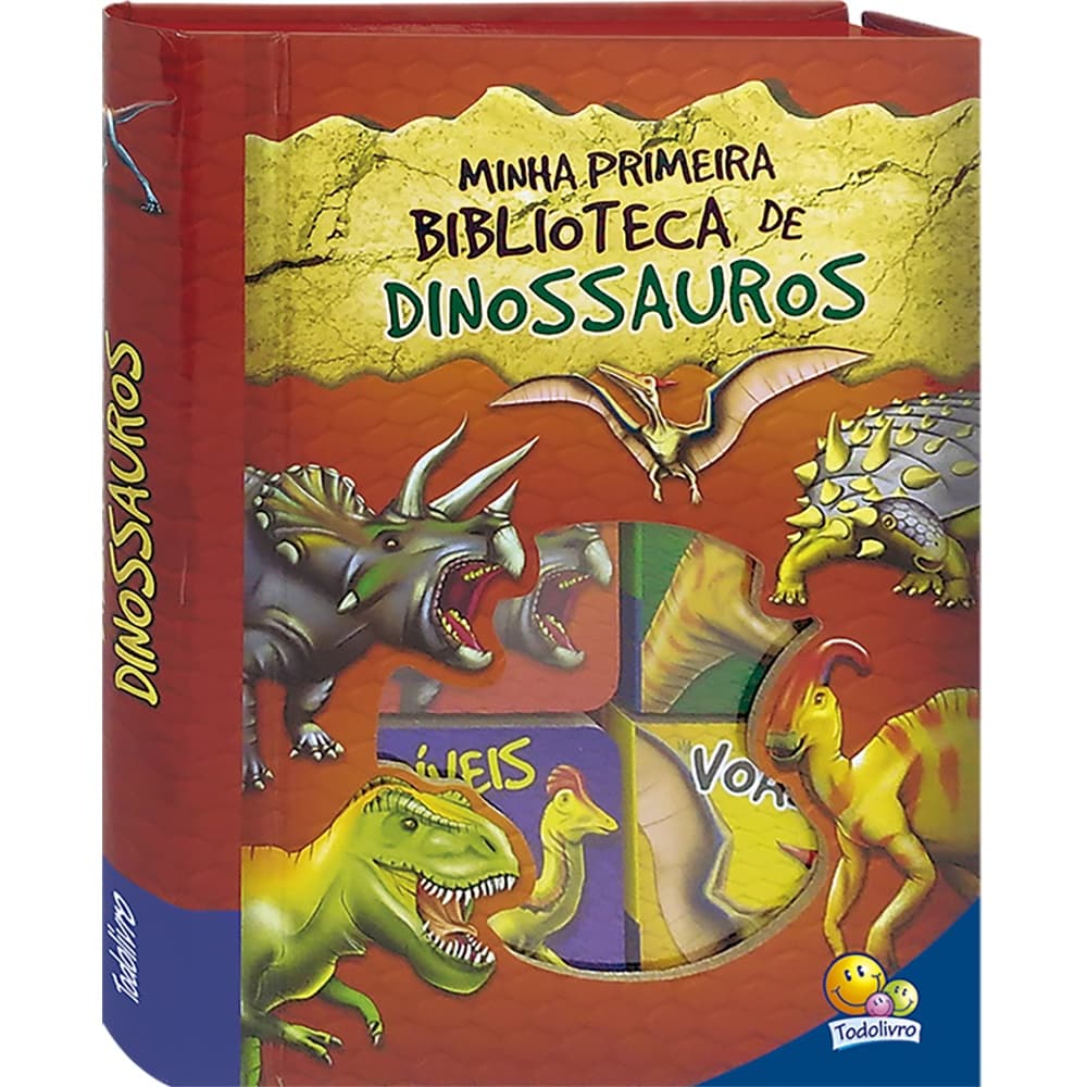 Box Minha Primeira Biblioteca de Dinossauros (Box com 6 und) Todolivro