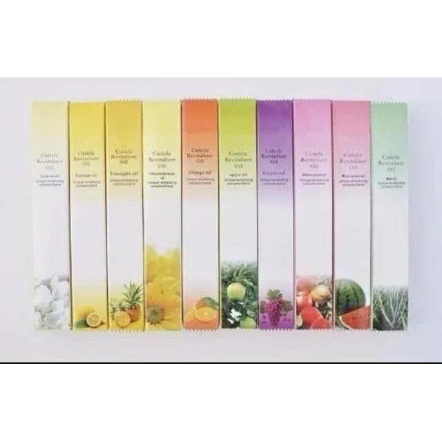 KIT 3/6/12/20 Caneta Óleo Hidratante Revitalizante De Cutículas Sabores De Frutas Gel De Unha