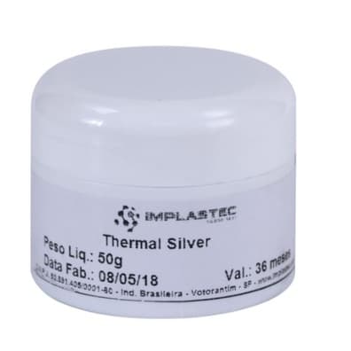 Pasta térmica IMPLASTEC THERMAL SILVER para processador PC Computador gamer PS4 PS3 POTE COM 50G