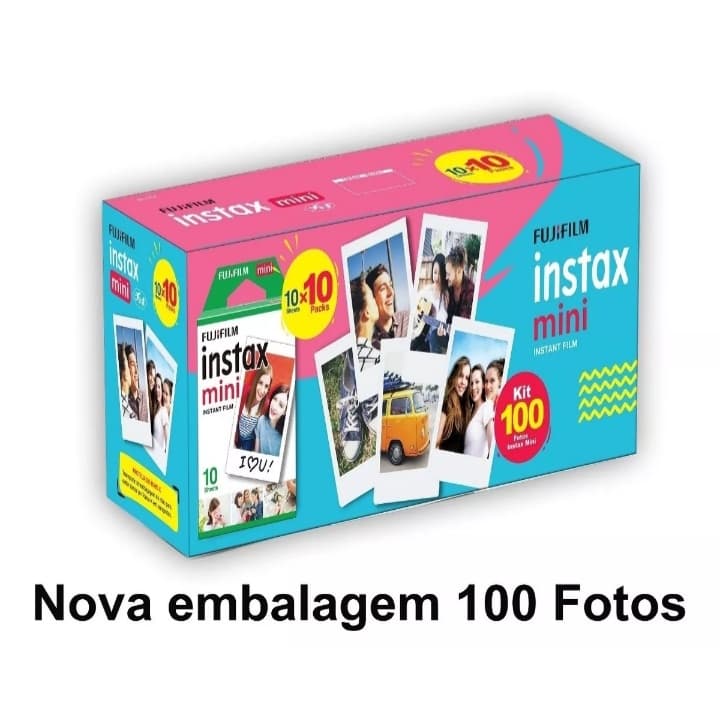Filme Instantâneo Fujifilm - Instax Mini Com 100 Poses