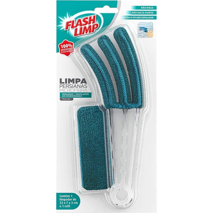 Espanador Limpa Persianas microfibra Flash Limp