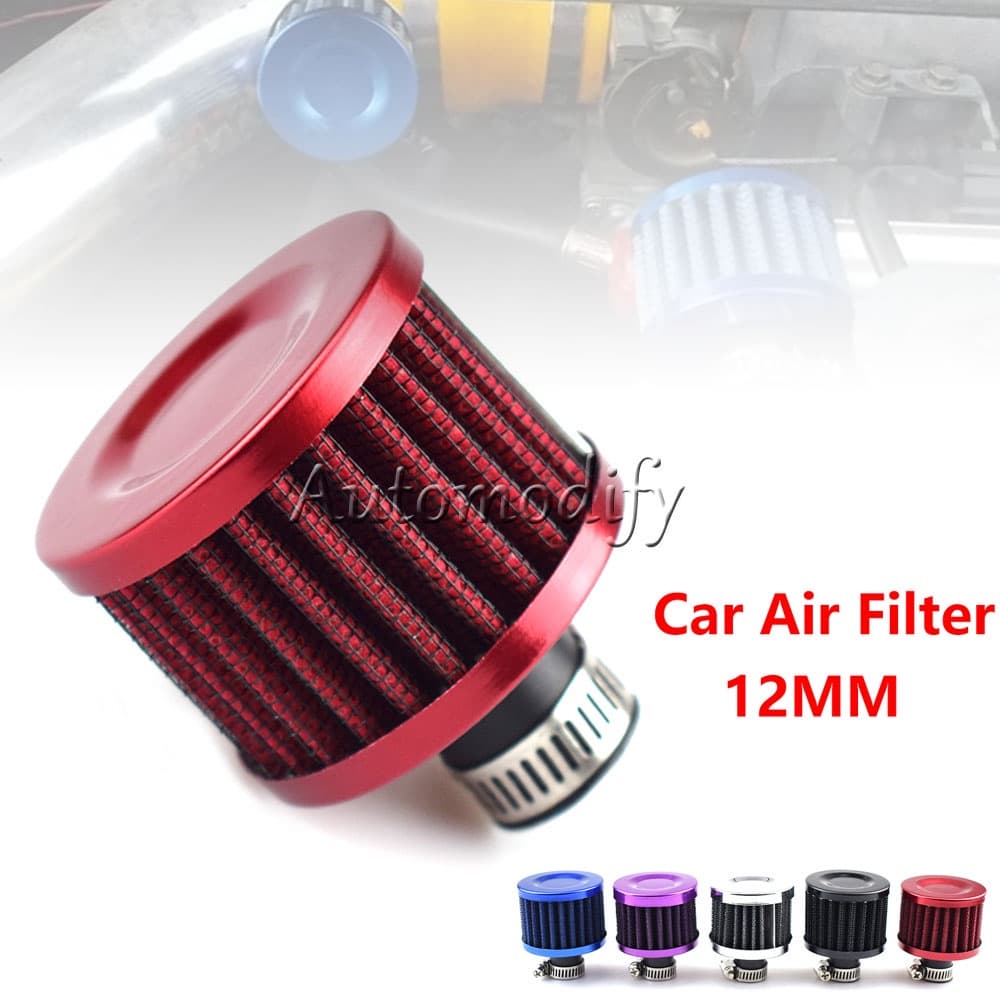 Filtro De Ar Pequeno Turbo Universal Com Entrada Para Motocicleta