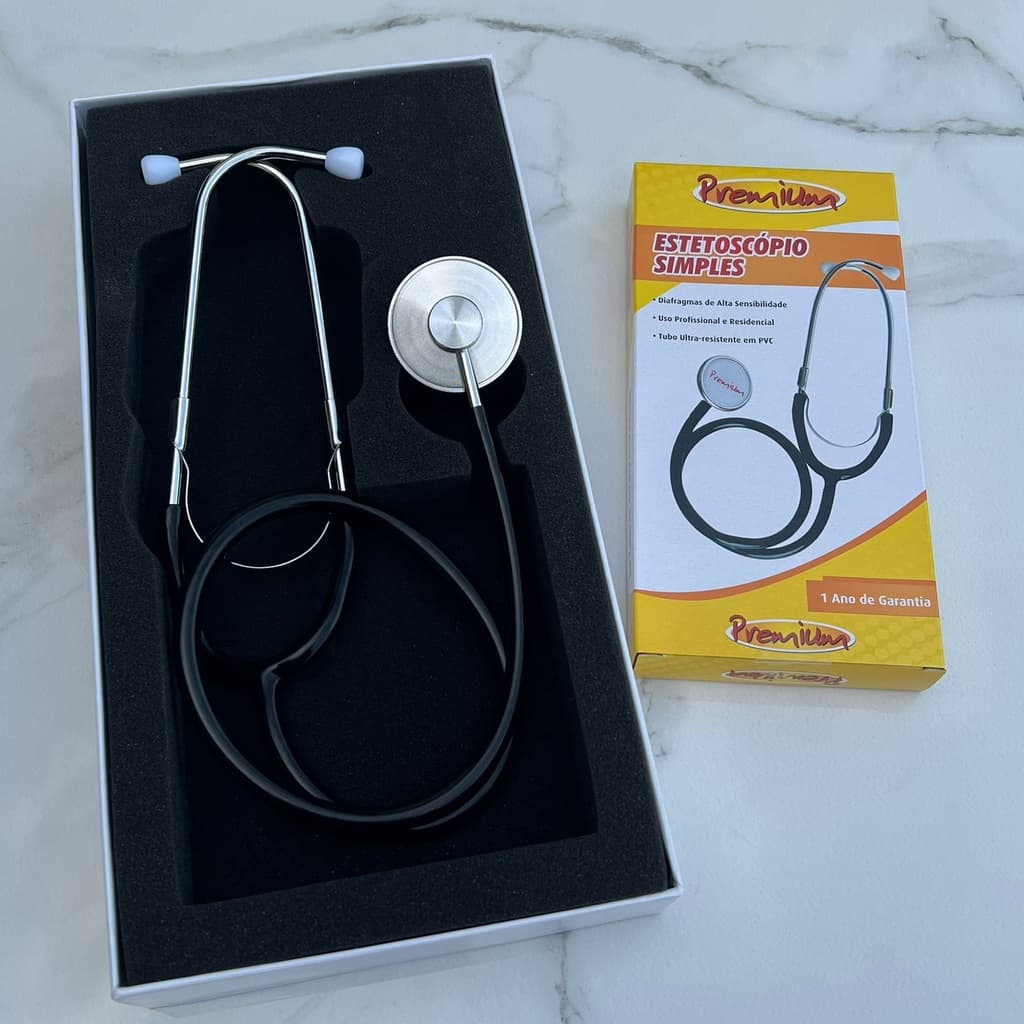Estetoscópio Barato Simples Adulto Premium Enfermagem Saúde