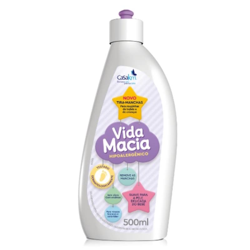 Tira Manchas VIDA MACIA para roupinhas de Bebê 500ML
