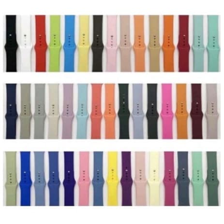 Pulseira de silicone para Smartwatch 44mm 40mm 38mm 42mm smartwatch pulseira iwatch 6 se 5 4 3 2