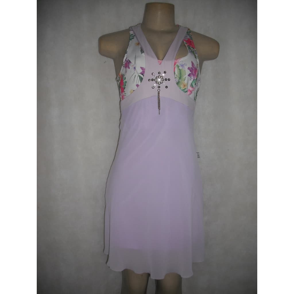 JARDINEIRA LILÁS INQUERITO FORRADA ETIQUETA CONSTA GG VESTE TAM M POLIESTER SALOPETE USADO BOM ESTADO