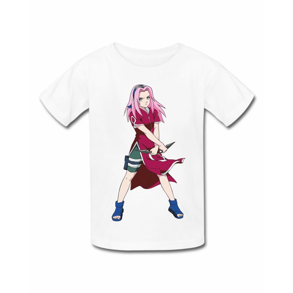 Roupa infantil Camisa Camiseta Menino Menina Naruto Hinata Sakura Anime desenho animado