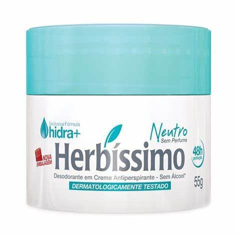 Desodorante Antitranspirante Herbissimo com Glicerina Vegetal e Óleo de Girassol - 48 horas de proteção - 55g