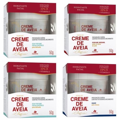Creme de Aveia Hidratante Facial FPS 15 Davene 50g