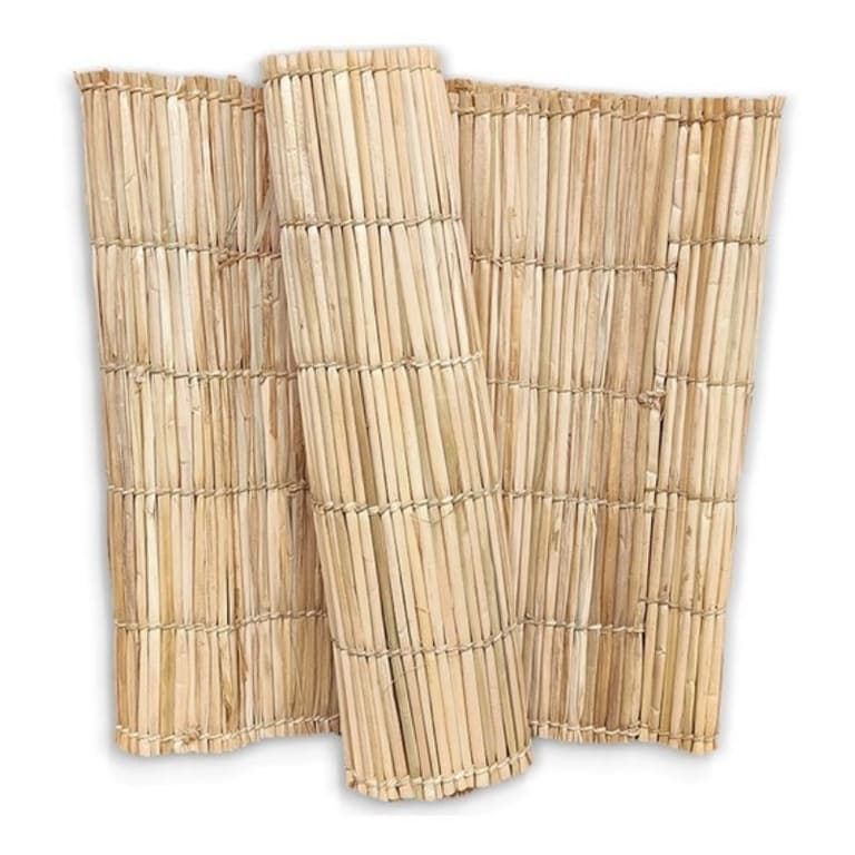 esteira de palha de taboa grossa. 3,00x1,00. Para pergolado, tatames, forros, decoração, tapetes.