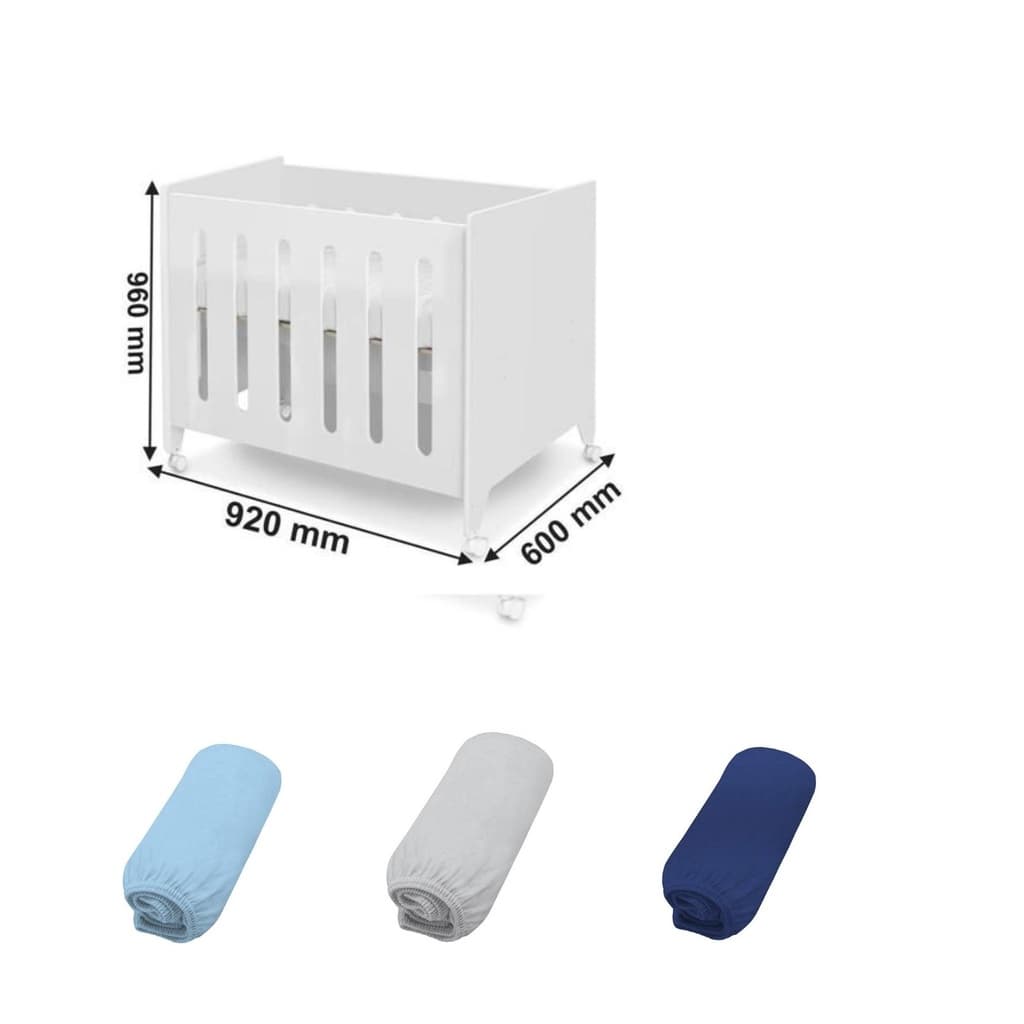 Lençol Mini Berço Moises Junior 90x60x10 - 200 Fios