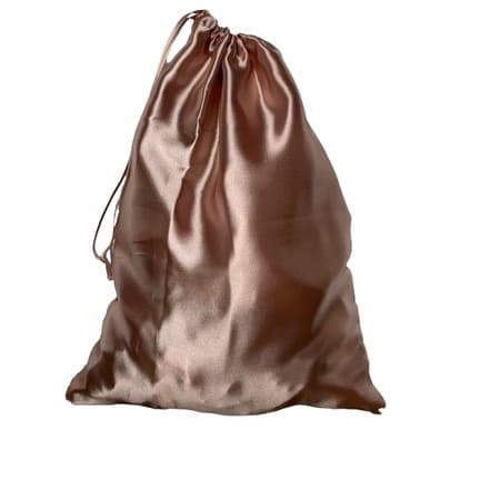 Saco de CETIM GRANDE 40x30cm e MEDIO 32x25cm rose gold e preto