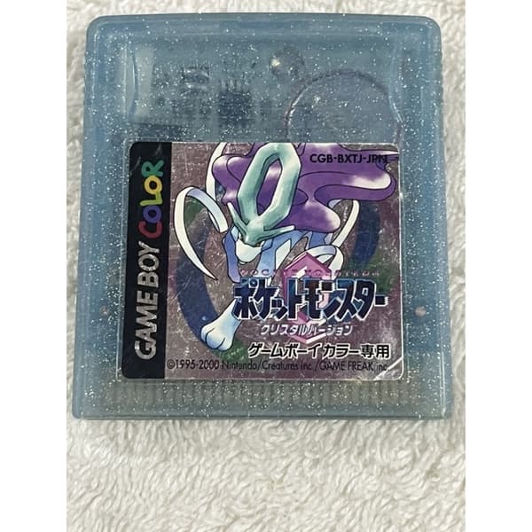Pokemon Crystal GameBoy Color original japonês salvando ポケットモンスター クリスタル