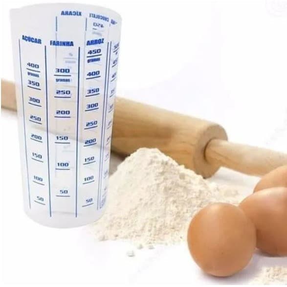 Copo graduado medidor plástico 500ml