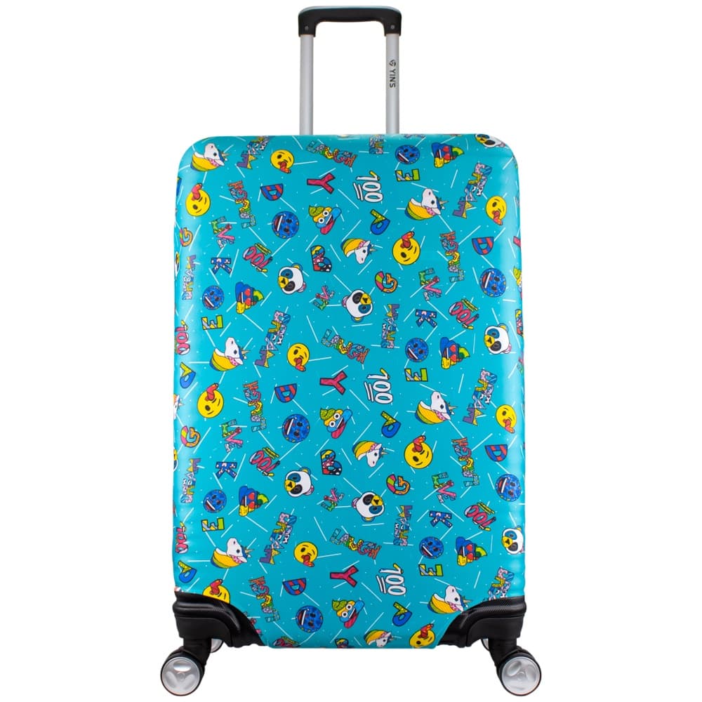 Capa Protetora de Mala Viagem Grande Emoji Verde ys27229