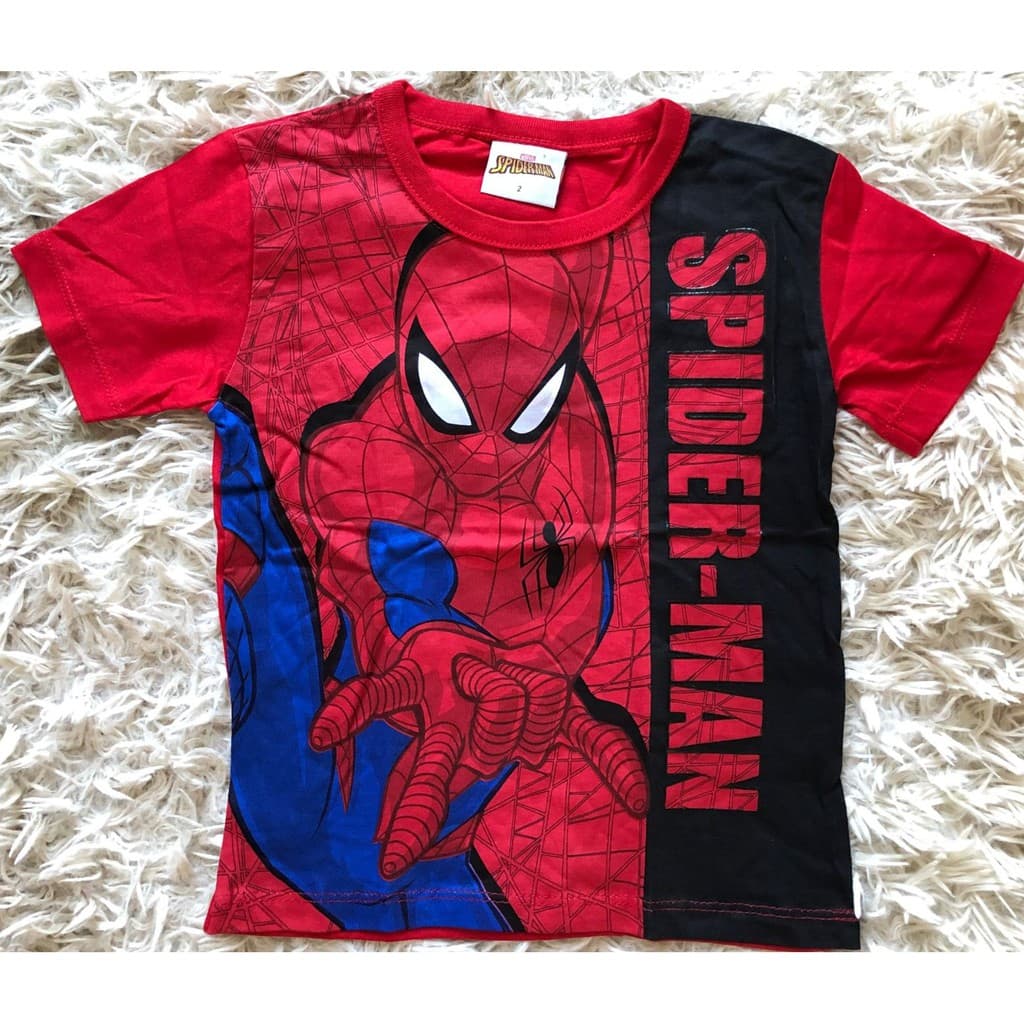Camiseta Marvel Spiderman vermelha, Tamanho 2
