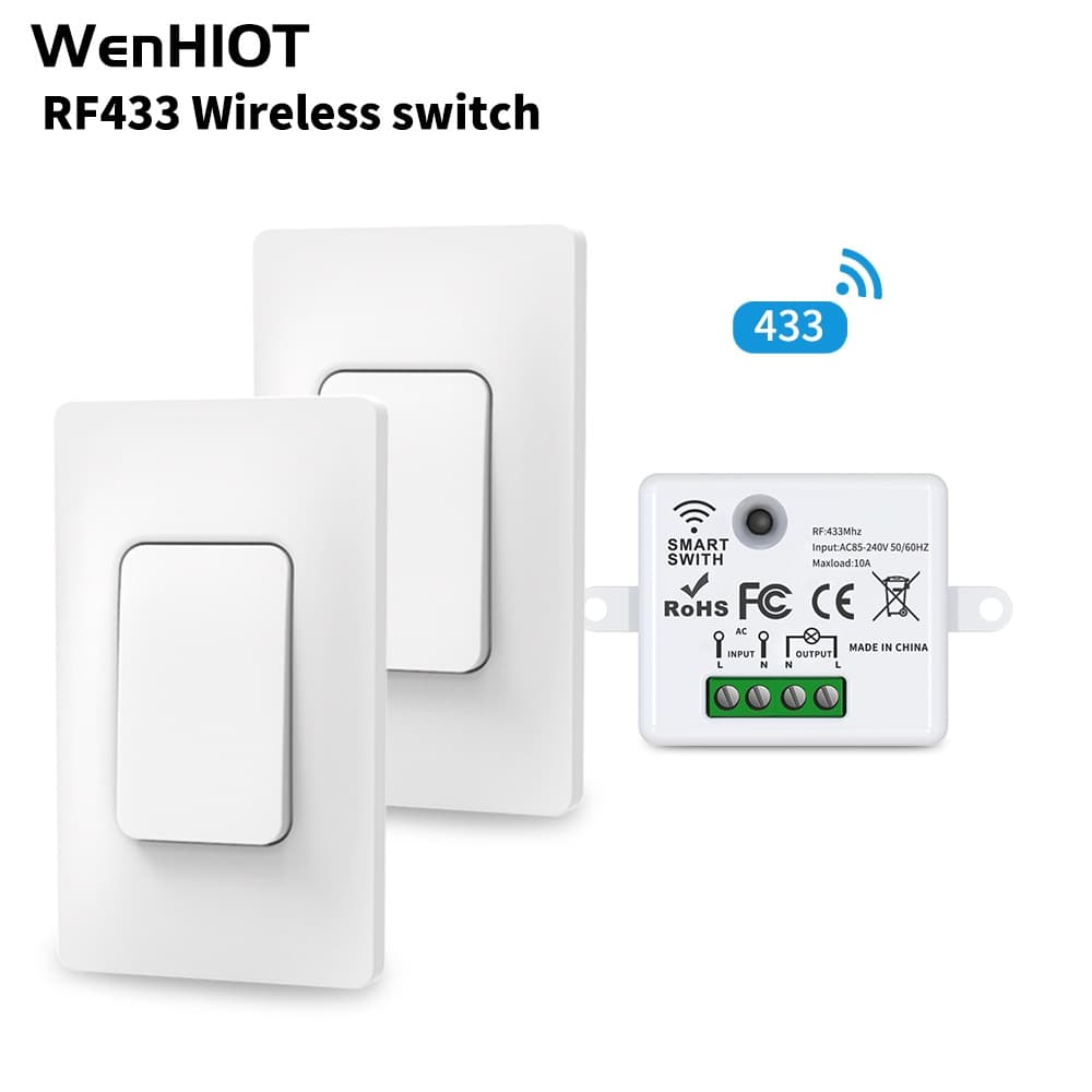 Interruptor Inteligente De Parede Sem Fio À Prova D'água Luz Retrofit Necessidade De Não é necessária bateria