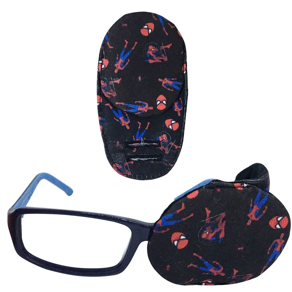 Tapa Olho Monocular Infantil em Tecido P/ Tratamento Estrabismo Ambliopia, serve para ambos os lados direito ou esquerdo