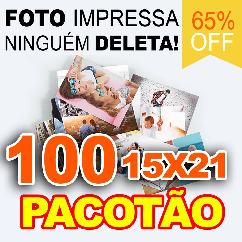 IMPRESSÃO / REVELAÇÃO DE 100 Fotos 15x21  Decoração Entrega Rápida Pacote Economico Com Qualidade.