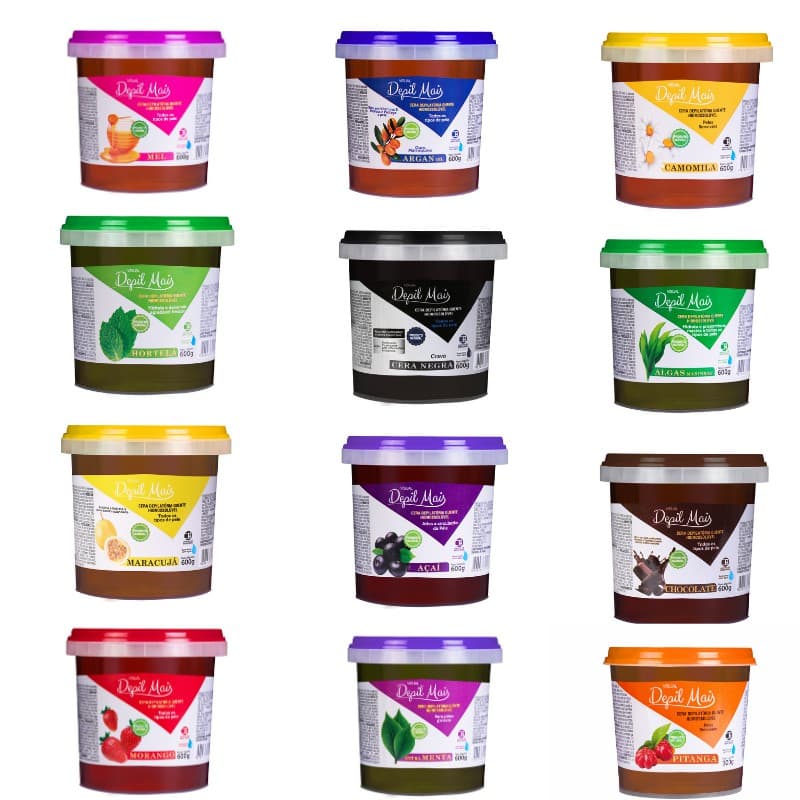 Cera Depilatória Quente Natural Visual Depil Mais 600g Hidrossolúvel