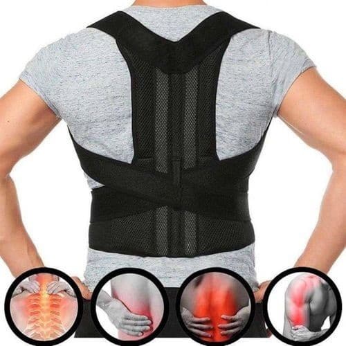 Colete Corretor Postural Coluna Lombar Forte Anatômico Ajust