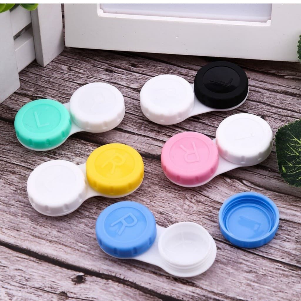 Estojo Para Lentes de Contato Gelatinosa ou Rígida Case Para Lentes de Contato unidade