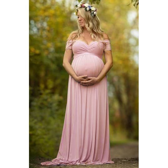 Vestido Gestante Para Ensaio Fotográfico, Foto Grávida G07