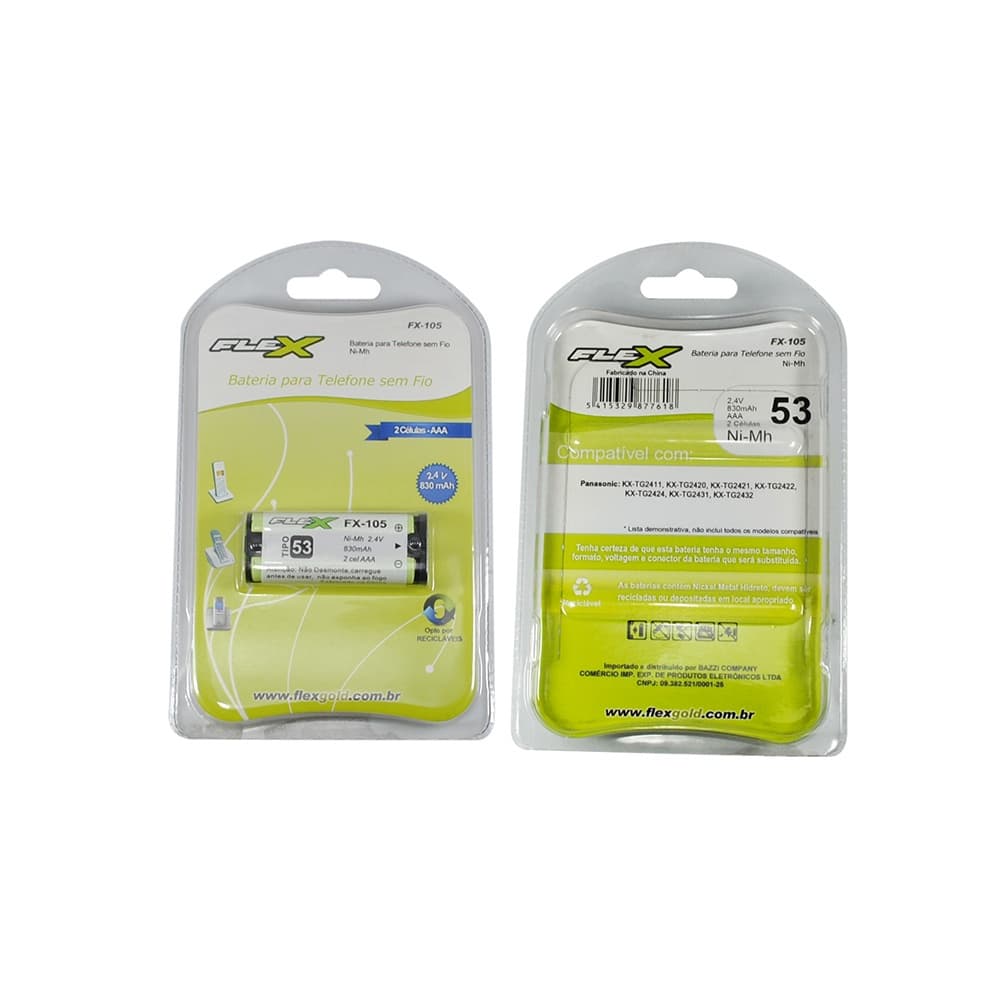 BATERIA PARA TELEFONE SEM FIO -FX-105-MARCA:X-CELL-DS TOOLS