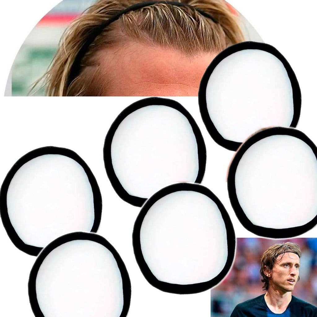 Kit 6 Elástico Faixa De Cabelo Esportes Beckham Masculino Penteado Afro Puff Unissex Elásticos Preto