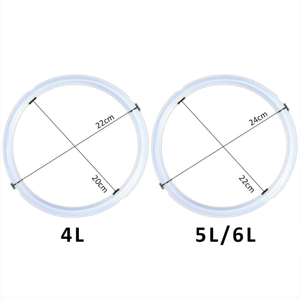 4/5/6L 22/24 Cm Panela De Pressão Elétrica Anel De Borracha De Vedação De Silicone Substituição Clipe Substituir Selo Círculo