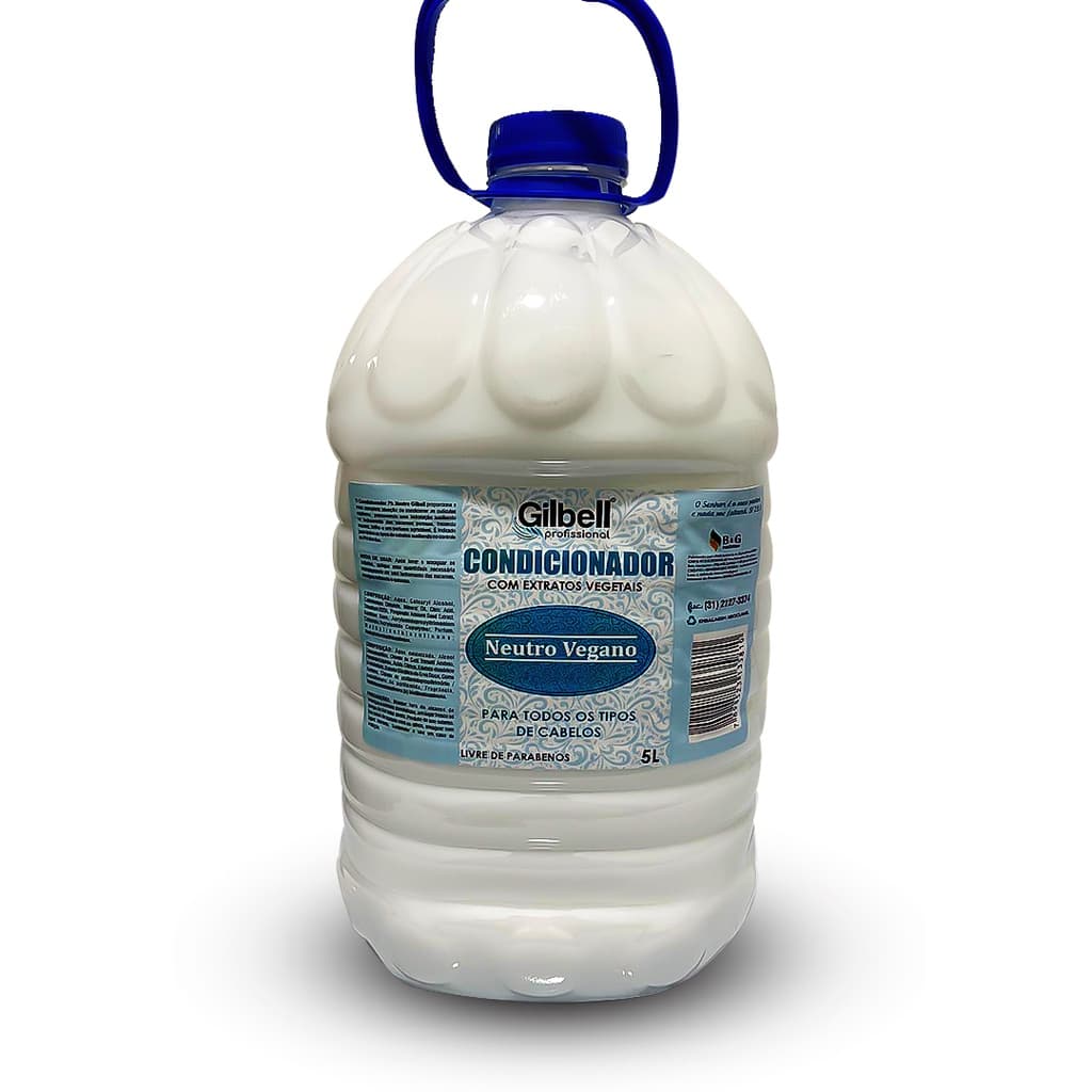 Condicionador 5 Litros - Neutro com extratos Vegetais - Lavatório Profissional