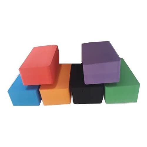 KIT 2 BLOQUINHOS PARA EXERCIO EM EVA 22X11X8 alongamento/yoga/pilates