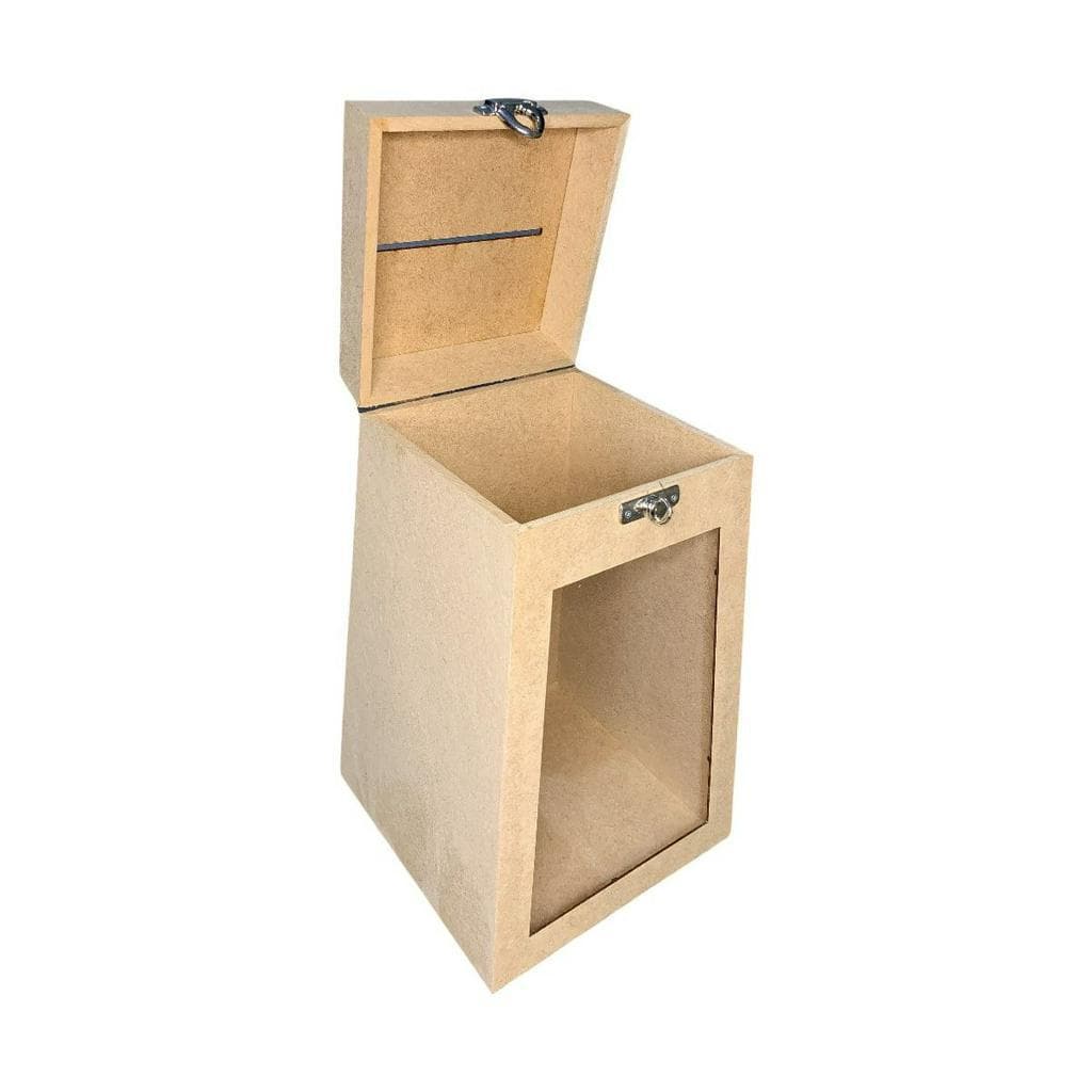 Urna Sorteio Em Mdf Cru Com Fecho Grande Oferta acrilico