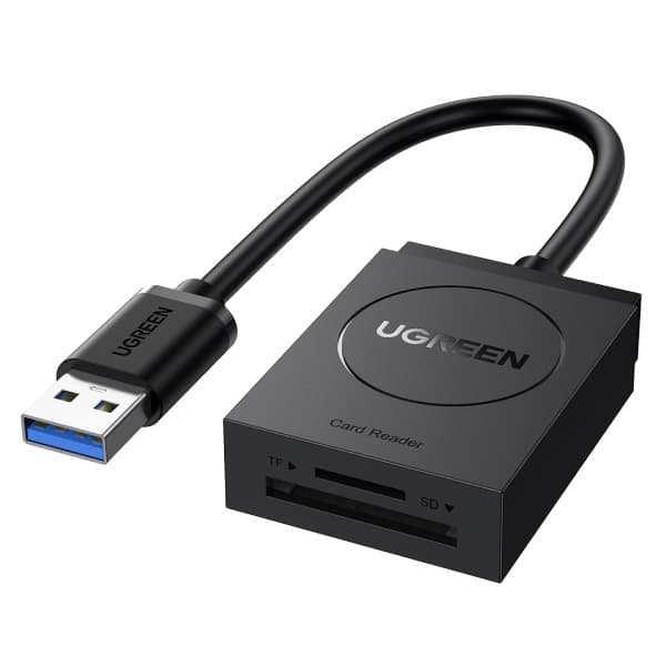 Ugreen - Leitor De Cartão Usb 3.0 Sd Micro Sd Tf 20250 C/ Nfe