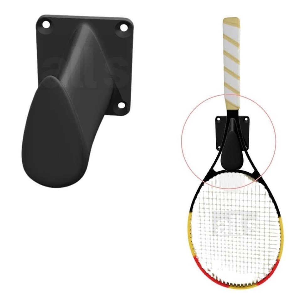 Suporte De Parede Para Raquete De Tenis Triplo Com Parafusos